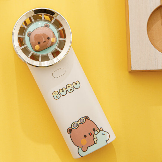 Red Panda 12 handheld electric fans can stand and charge, lightweight small fans, hanging fans, summer artifacts, Bubu style (no lanyard)