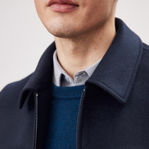 Shanshan (FIRS) 100% pure wool jacket men's autumn and winter woolen warm business casual commuting lapel cardigan top
