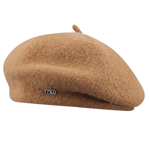 Yu Zhaolin Korean style temperament warm beret women's spring, autumn and winter fashionable versatile woolen fashion style face-showing little painter hat Angora red M (56-58cm)