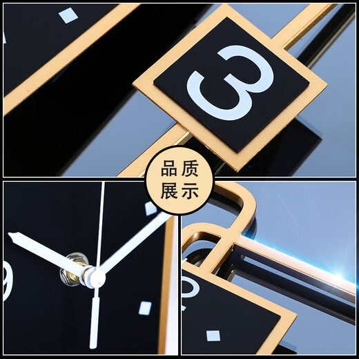 Puduo clock decoration HOME DECOR table clock living room home fashion wine cabinet modern simple table clock clock ornaments personalized creative atmospheric desktop clock large size width 21*height 27cm