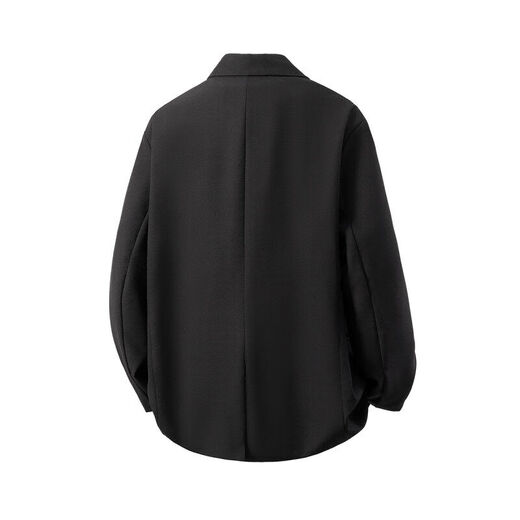 Nasawassup lazy men's spring and autumn new handsome fake two-piece Korean casual suit design versatile jacket for boys XF77068 black L recommended 120-140Jin Jin equals 0.5 kg