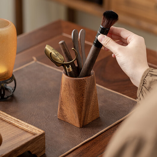 Yupinjia Solid Wood Tea Ceremony Six Gentlemen Set Tea Set Accessories High-end Tea Table Kung Fu Tea Tea Brewing Tools and Supplies Complete Ornaments Solid Wood Tea Ceremony Six Gentlemen Set