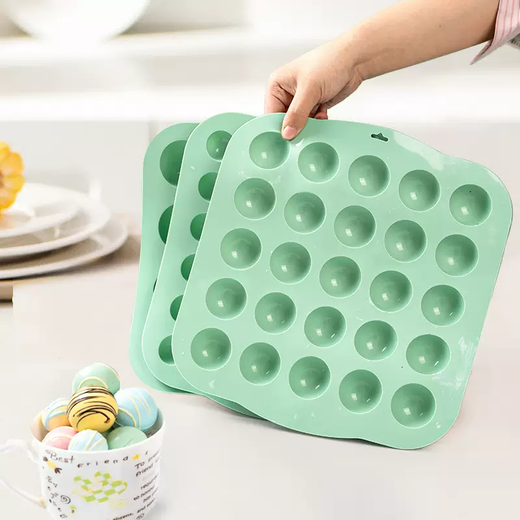 Yusenyi semi-circle silicone heart grinding tool chocolate ball mousse spherical mooncake baking fu stuffing bubble mold cake flow sandwich 36 semi-circle molds 3cm 36 semi-circle molds 3cm 36g