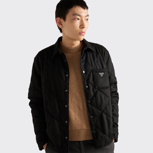 PRADA/Prada gift men's cashmere blend shirt black M