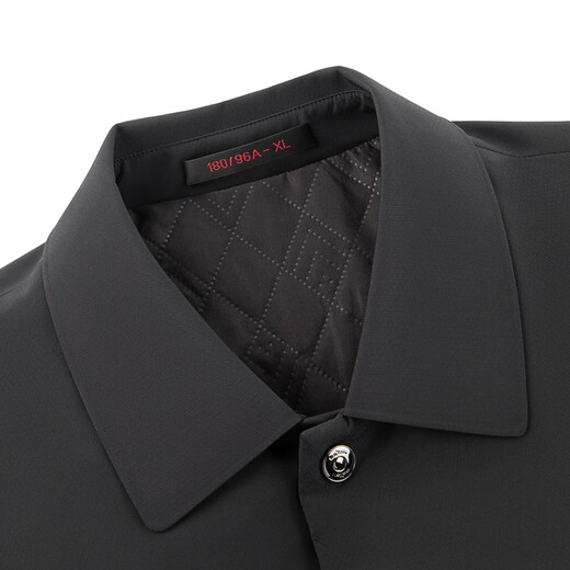 SEVEN seamless technology cotton coat autumn and winter mid-length fashion casual young and middle-aged winter warm jacket men's black M