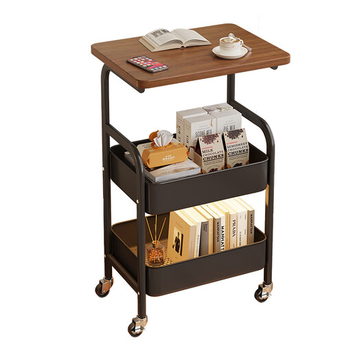 Shanshan wood art coffee table living room small bedside table bedside table bedroom movable storage rack home side table small cabinet