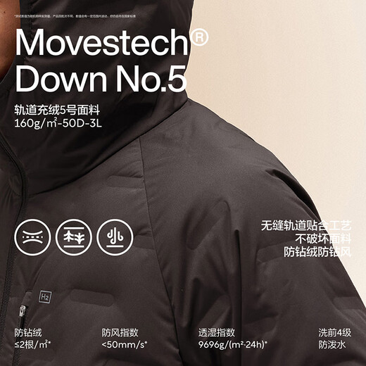 Jiao Nei Hydrogen 502Air Leichte Daunenjacke für Herren mit Kapuze, warme Jacke für Pendler, winddichter Wintermantel, neuer Stil