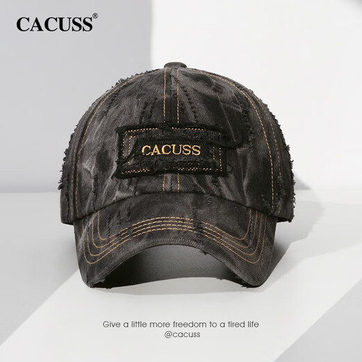 CACUSS Dyeing Shadow CACUSS Hat Women's 2025 New Fashion Hole Sunscreen Sun Hat Peaked Baseball Cap Dream Dyeing Shadow Adjustable (57-59CM)