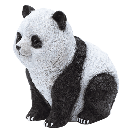 Outdoor panda ornaments Outdoor simulation panda sculpture ornaments Garden decoration Garden villa courtyard decoration garden 17078 four limbs standing face to the right (No. 19)