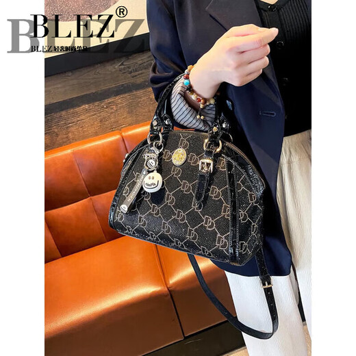 BLZ COWHIDE LIGHT LUXURY Bags para mujeres 2025 Nuevo moderno Bag de cáscara de diamantes de diablo Drineston