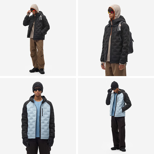 Jiao Nei Hydrogen 502Air Leichte Daunenjacke für Herren mit Kapuze, warme Jacke für Pendler, winddichter Wintermantel, neuer Stil