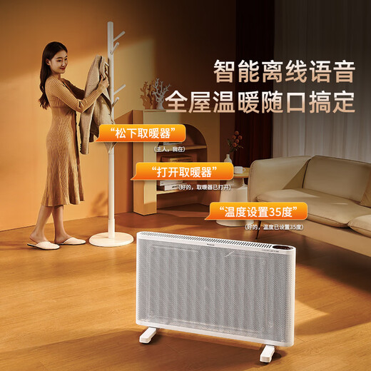 Panasonic graphene heater electric heater household European fast heating furnace electric radiator heater electric oven new large area whole house fast heating heater newly upgraded flagship model DS-ET206FCW