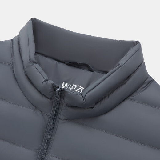 Snow Flying Classic New Couple Stand Collar Lightweight Down Jacket Casual Short Duck Down Warm Down Jacket Men Liman Khaki-Female 165