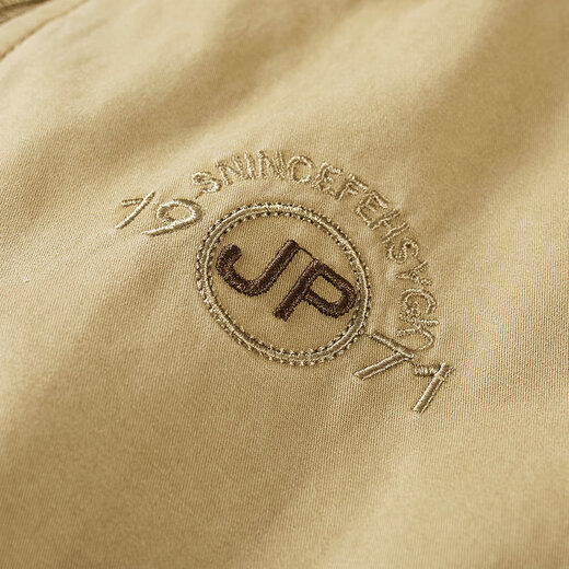 Jeep (JEEP) reversible jacket men's autumn and winter stand-up collar casual top large size loose middle-aged jacket reversible coat for men black and blue reverse khaki XL recommended weight 145Jin Jin equals about 0.5 kg