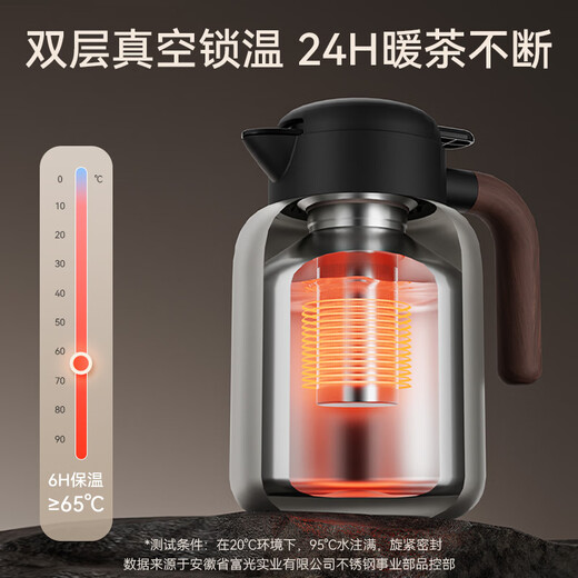 Fuguang insulated kettle household insulated kettle thermos flask large capacity with tea insulated kettle 316L stainless steel thermos