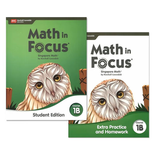 Singapore Math Math in Focus New Edition 678 Junior High School Math Textbook Original Imported MC Publishing Course 1A Student Book Exercise Book Sixth Grade