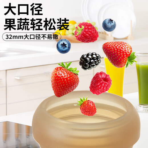 Push-type bite-and-bite fruit and vegetable bag for baby to eat fruit puree food supplement artifact, baby bite-and-play teether, full silicone nano (L bite bag + anti-drop chain + storage box) 1 pack