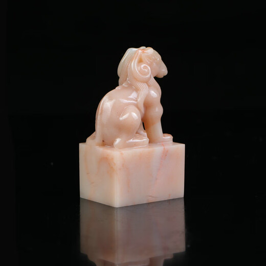 
3.0x2.4x5.3cm Shoushan hibiscus stone zodiac sheep seal calligraphy calligraphy painting name collection seal C13549 efault