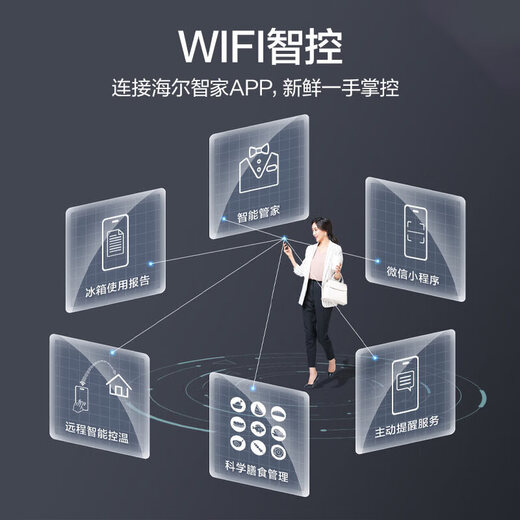 Haier Family Banquet 539L cross-door refrigerator air-cooled, frost-free, first-level dual-frequency black gold purification, three-speed variable temperature large capacity BCD-539WGHTDEDH9U1 government subsidy 15% 539L cross | black gold purification hot model