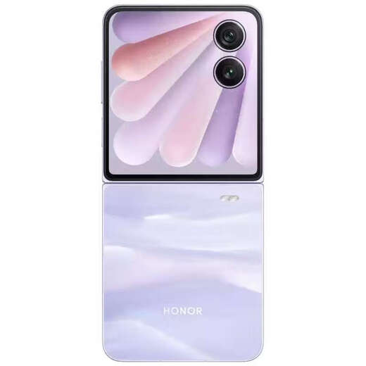 HONORMagicVFlip2 large selfie phone new product folding phone large external screen dual screen mobile phone Dawn Purple 5G full network 12GB+256GB official standard nationwide warranty