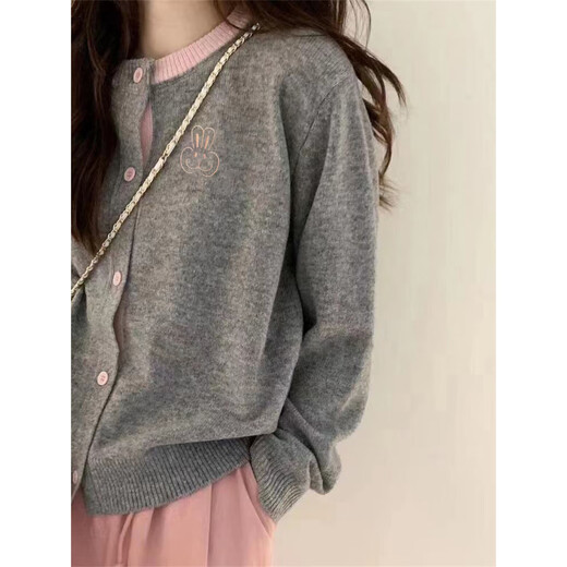 TonLion 2025 Autumn and Winter Small Embroidery Versatile Women's Cardigan