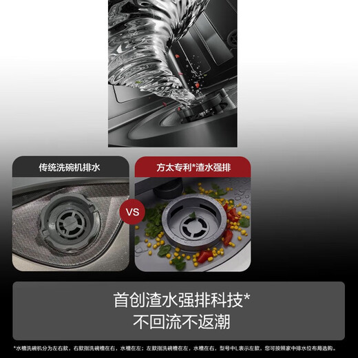 FOTILE New Generation Dishwasher Sink Dishwasher 02-M5 Flush Installation 7 Sets Capacity Intelligent Multiple Cleaning Modes High Energy Bubble Smart Washing Dishwasher on the left 02-M5L