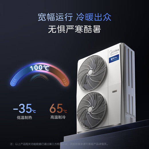 Midea central air conditioner, one to four, Starlight Pro multi-split one to five, full DC variable frequency heating and cooling home air conditioner, one to three living room and bedroom, Starlight pro 7 hp, first-class energy efficiency 180, one to five, high-end model