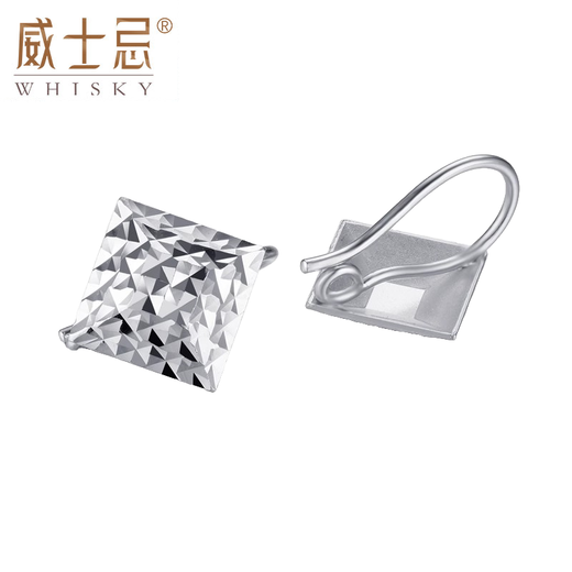 Whiskey platinum ear stud earrings pt950 platinum earrings for women pt999 pure platinum car flower ear buckle ear hook jewelry PT950 platinum ear studs about 1.6 grams a pair free certificate