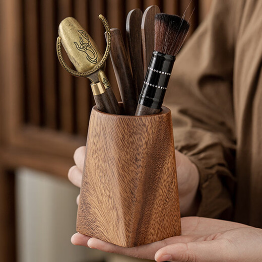 Yupinjia Solid Wood Tea Ceremony Six Gentlemen Set Tea Set Accessories High-end Tea Table Kung Fu Tea Tea Brewing Tools and Supplies Complete Ornaments Solid Wood Tea Ceremony Six Gentlemen Set