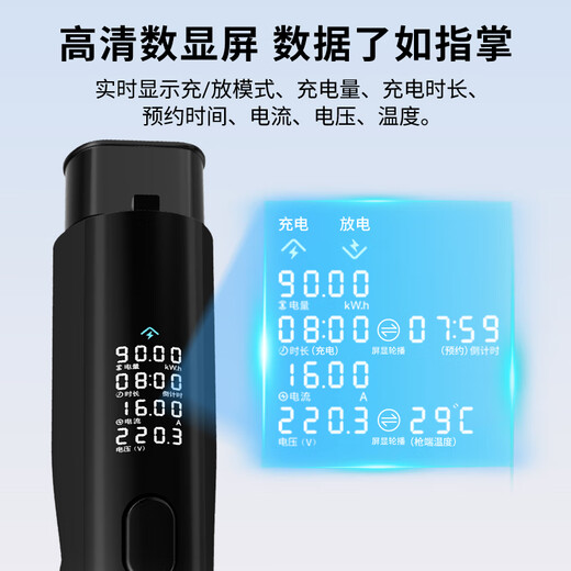 Charging Elf portable charging and discharging gun all-in-one dual-purpose car charger for 3.5kw new energy electric vehicle charger suitable for BYD Tesla Xiaomi su7 ideal zero run 5 meters