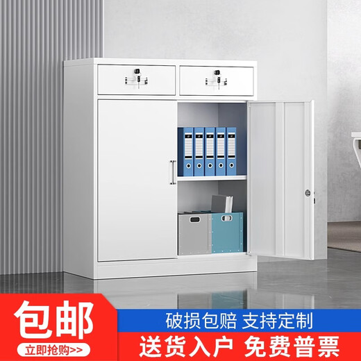 Jie Yu Mao two-bucket file cabinet with lock for office data storage and multiple drawers 24-bucket file cabinet shipped in one package 1 point 399mm