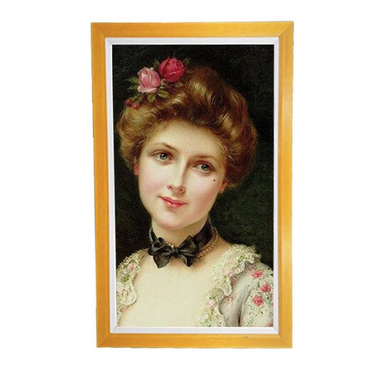 Kanghuaxing BOE écran de type papier en bois massif album photo électronique intelligent cadre photo numérique affichage décoratif mural haute définition version de luxe de réseau intelligent de 50 pouces (4 + 32G) écran de protection des yeux en forme de papier