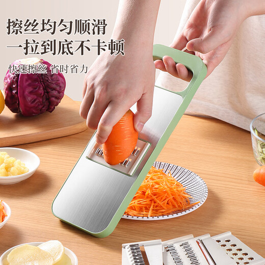 Baji vegetable cutting artifact grater grater kitchen potato shredded slicer cutting artifact five knives + hand guard