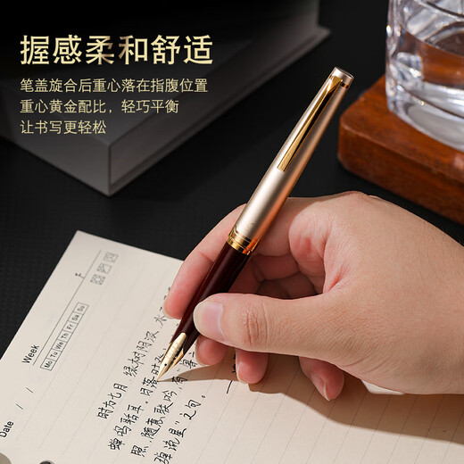 PILOT Hot Products Elite95s Elite Folding Pen Set 14k Gold Pen Tip Business Office Adult Pen F-Nib Champagne Cap (With Ink)