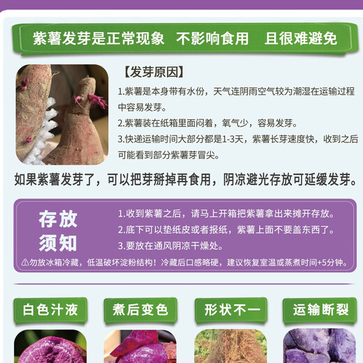 Jingmi Hubei sandy purple sweet potato, net weight 4.5Jin Jin is equal to 0.5kg, single fruit 300g+, soft, waxy and sweet, straight from the source