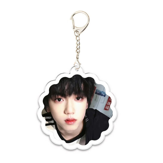 Zhang Guiyuan's new peripheral double-sided transparent keychain school bag pendant to support students' gift customization KXPB16790 5CM