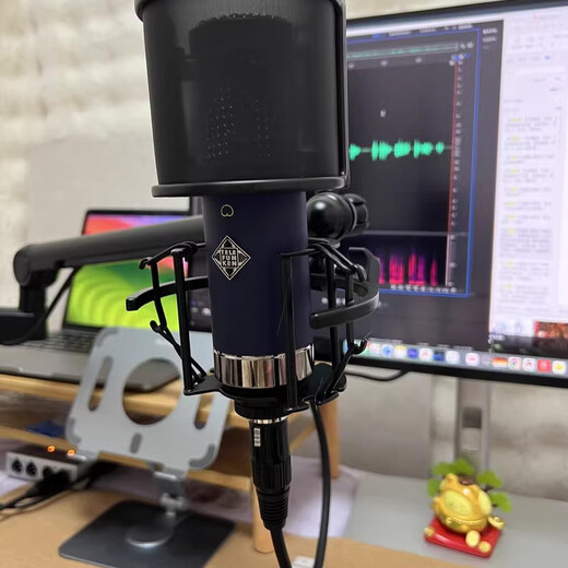 Cool sponge cover Telefunken TF51 microphone windproof and noise-proof Telefunken microphone shock absorber anti-spray cover black 360 high-end spring-free cantilever bracket 35*35