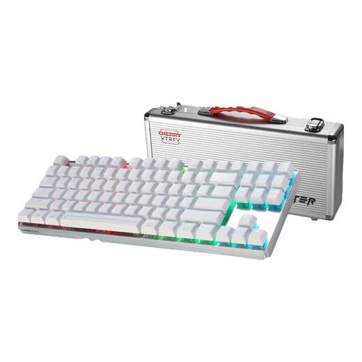Cherry Cherry MX8.2 XAGA Mechanische Tastatur Obsidian Wireless Drei-Mode Bluetooth Genggui Keyboard Limited Game Esports RGB Light Effect Drei-Performance PBT Keycap Magnetic Achse Tastatur Esports 8.2Pro Wireless Farbe Weißer Magie Kristall-Magneta-Achse (Doppelmagier-Serie-Mo Zhou)