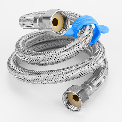Hasdick 304 stainless steel braided pipe metal connecting water pipe 4 minutes 2m (with wrench) HK-5114