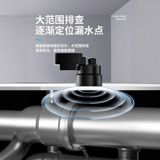 Honggong Water Leakage Detector Sounder Pipe Concealed Pipe Water Leakage Locator Listening Detector + Audio Field Strength Meter
