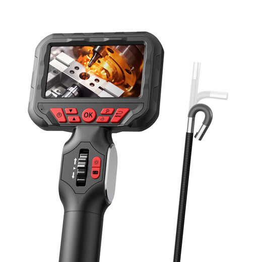 Xinglian Huatai endoscope industrial-grade high-definition 360-degree rotating camera screen engine pipe visual detector 6mm lens + 1.6m hard pipe (free 32G card)