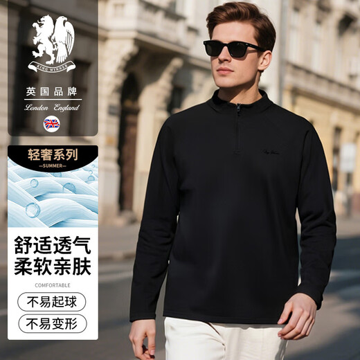 KING WINNER double-sided velvet half-zip outdoor base T-shirt 2025 autumn men's sports raglan sleeve cycling jersey long-sleeved top dark gray M