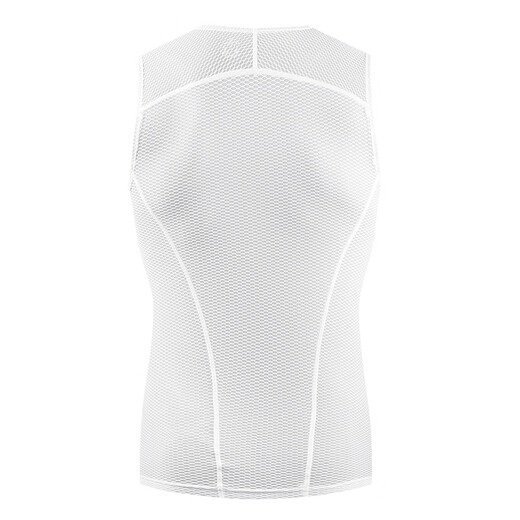 CYKLOPEDIA Bicycle Sweat-absorbent Cycling Sweat-Absorbent Stretch Vest Underwear Men's Road Mountain Bike Cycling Clothing Bottoming Shirt White Vest (PAS Model) 2XL 70~80KG