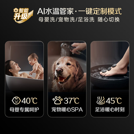 Smith (A.O.SMITH) 16 liters zero cold water gas water heater small fine steel EJ5Wi state subsidy supercharged large water volume constant temperature silent energy saving natural gas new product