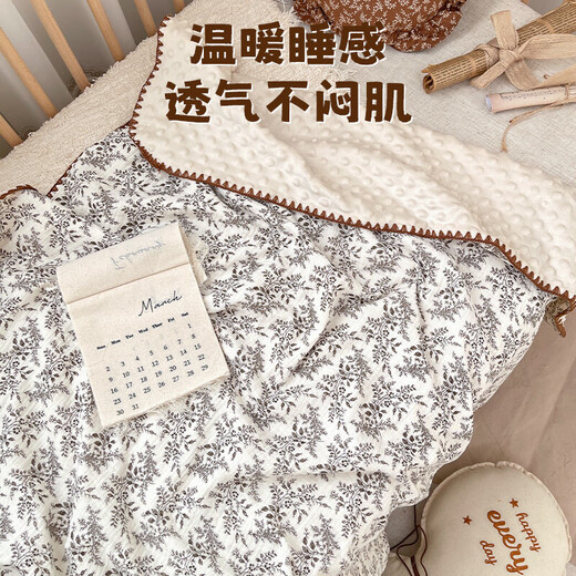 Sleep Bean Bean Bean Blanket Baby Cover Blanket Newborn Baby Soothing Bean Bean Quilt Children's Blanket Kindergarten Spring and Autumn Xingyu Xinyue 110*100 Suitable for 0-2 years old