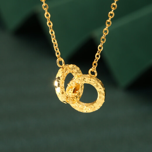 VTL9999 pure silver broken ice interlocking sterling silver necklace women's 2025 new clavicle chain Chinese Valentine's Day gift 9999 pure silver necklace gift box + gold