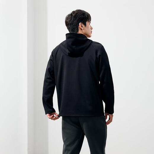 361 Jacket Men's Autumn and Winter New Sports and Leisure Hooded Velvet Warm Jacket Windbreaker Top 652534605-4