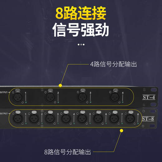 Purdy lighting signal amplifier dmx512 amplifier RDM stage distributor 4-way photoelectric isolation 8-way enhancer classic 8-way amplifier