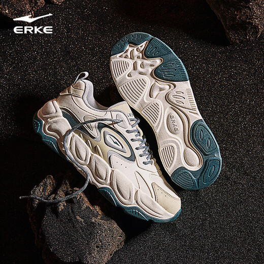 Hongxing Erke Casual Shoes Men's Shoes Autumn New Anti-slip Shock Absorbing Sports Shoes Comfortable Soft Sole Dad Shoes Long Feifeng Wu 3.0