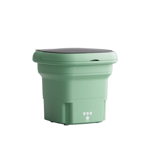 Xiaomi Buyi Trend Life Appliances Mini Folding Washing Machine Home Dormitory Small Washing Machine Portable All-in-One Washer and Dryer Sky Blue Blue Light + Integrated Washer and Dryer + Drain Basket